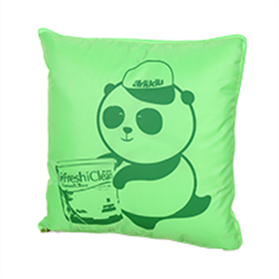 190T 2 in 1 Pillow Blanket with silkscreen printing