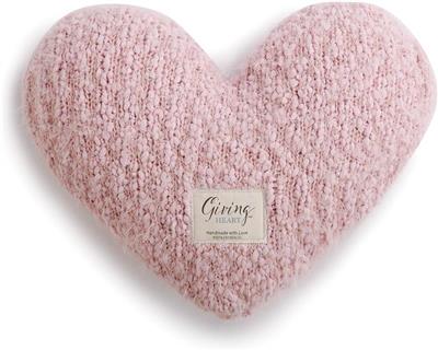 Cute Heart Shaped 10 x 11 inch Plush Polyester Decorative Throw Giving Pillow