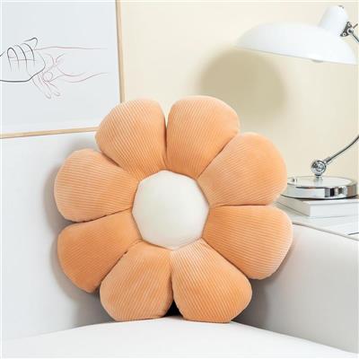 Flower Pillow,Flower Shaped Throw Pillow Butt Cushion Flower Floor Pillow,Seating Cushion,Cute Room Decor & Plush Pillow for Bedroom Sofa Chair