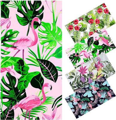 Beach Towel Extra Large Big XL Pool Camping Swimming Clearance Towels 36x72 Soft Blanket Adult Gifts Travel Cruise Essentials Accessories Must Haves Vacation Necessities Stuff Palm Flamingo