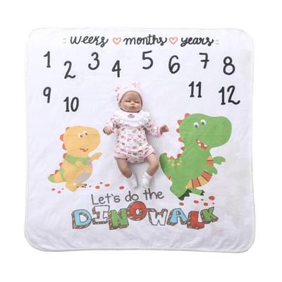 Baby Monthly Milestone Blanket Boy or Girl Woodlands baby milestone blanket Premium Fleece Monthly Baby Milestone Large Size Milestone Blanket for Baby Boy Baby Photo Blanket