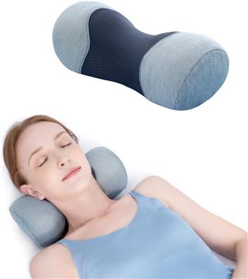 Say Goodbye to Neck Pain Small Neck Support Pillow,Cervical Neck Roll Memory Foam Pillow,Cervical Traction Device,Neck Pillows for Tension Muscle Relief,Neck & Shoulder Pain Relaxer