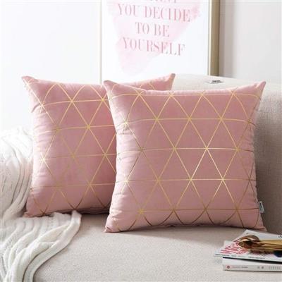 Throw Pillow Square Decorative Cushion for Valentine's Day Spring Sofa Couch Bed Home Decoration, 18 x 18